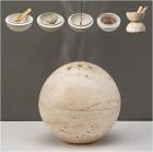 Palo Santo saucer incense burner, stylish, natural marble, incense, aroma, incense wood